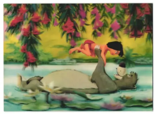 3D-AK Mowgli and Baloo, Das Dschungelbuch