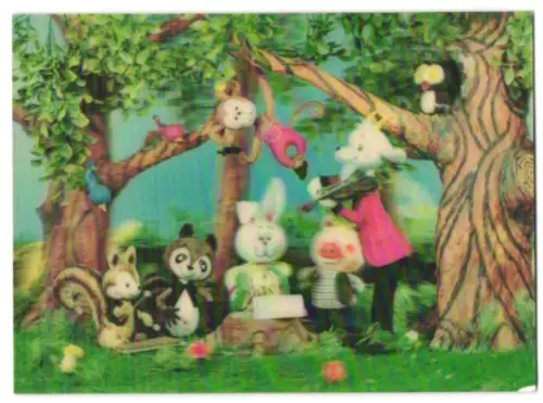 3D-AK Tier- Musikanten, Wald