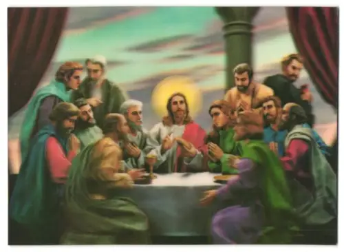 3D-AK Jesus und seine Jünger beim letzten Abendmahl