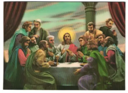 3D-AK Jesus und seine Jünger beim letzten Abendmahl