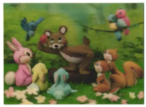 3D-AK Geschöpfe des Waldes treffen zusammen