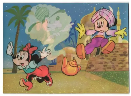 3D-AK Mickey, die Arabischen Nächte, Mickey beschwört Flaschengeist