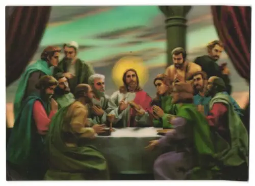 3D-AK Jesus und seine Jünger beim letzten Abendmahl