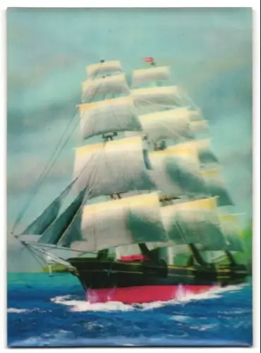 3D-AK Schiff auf hoher See