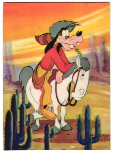 3D-AK Goofy auf dem Schimmel im Wilden Westen, Walt Disney