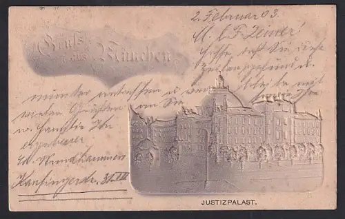 Relief-AK München, Justizpalast