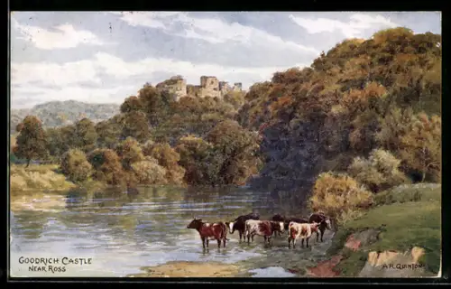 Künstler-AK A. R. Quinton: Ross, Goodrich Castle