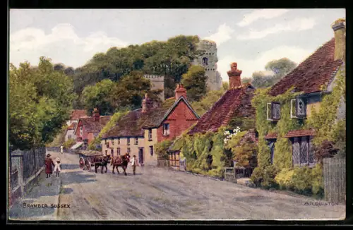 Künstler-AK A. R. Quinton: Bramber, Street in the village