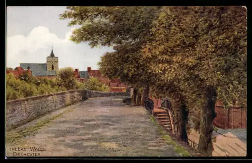 Künstler-AK A. R. Quinton: Chichester, The East Walls