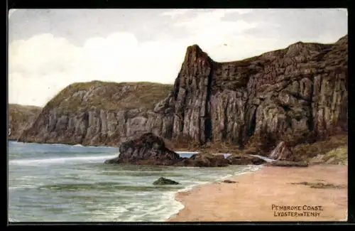 Künstler-AK A. R. Quinton: Lydstep, Pembroke Coast