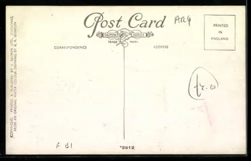 Künstler-AK A. R. Quinton: Aleybrigg, A Rough Sea