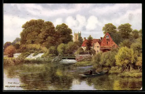 Künstler-AK A. R. Quinton: Welford-on-Avon, The Mill