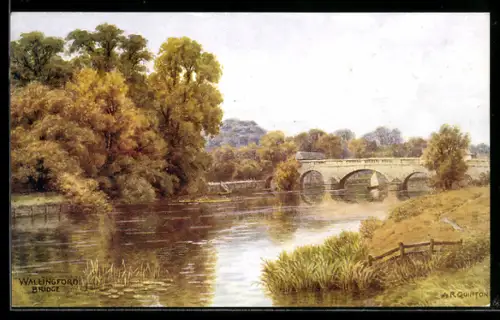 Künstler-AK A. R. Quinton: Wallingford, View of the bridge