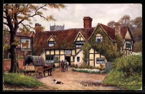 Künstler-AK A. R. Quinton: Worcestershire, The Old Bull Inkberrow