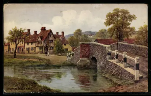 Künstler-AK A. R. Quinton: Kent, Eynsford Bridge