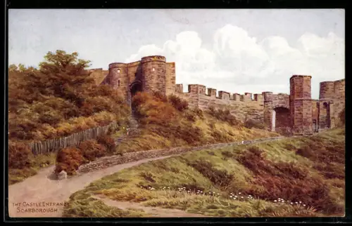 Künstler-AK A. R. Quinton: The Castle Entrance Scarborough