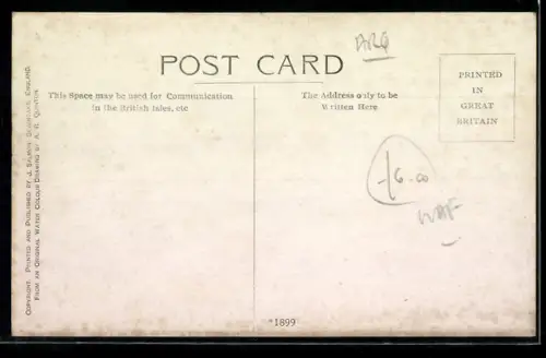 Künstler-AK A. R. Quinton: Strandpartie mit Ruderbooten