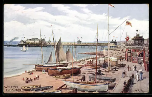 Künstler-AK A. R. Quinton: Brighton, West Pier