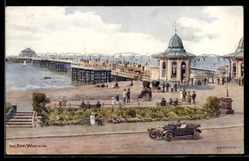 Künstler-AK A. R. Quinton: Worthing, The Pier