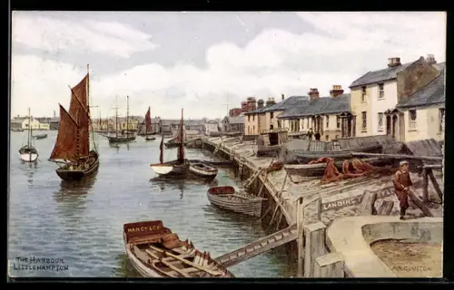 Künstler-AK A. R. Quinton: Littlehampton, The Harbour