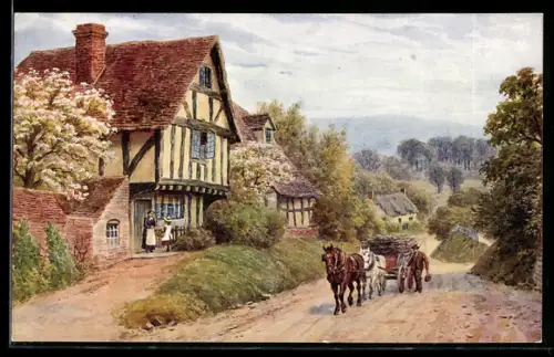 Künstler-AK A. R. Quinton: Worcestershire, Cropthorne Hill