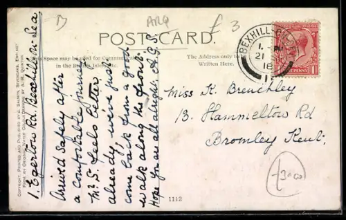 Künstler-AK A. R. Quinton: Bexhill, A Rough Sea