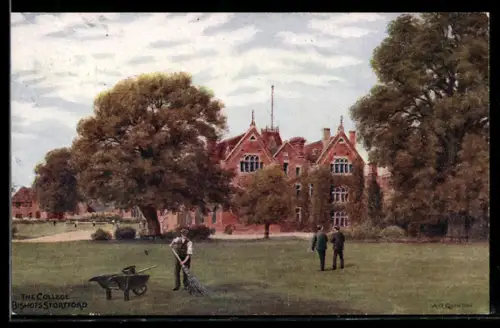 Künstler-AK A. R. Quinton: Bishop`s Stortford, The College