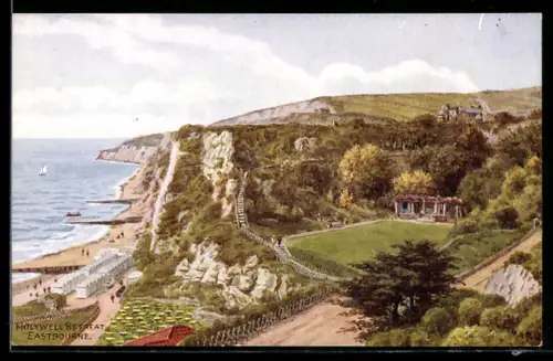 Künstler-AK A. R. Quinton: Eastbourne, Holywell Retreat