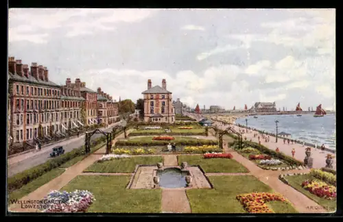 Künstler-AK A. R. Quinton: Lowestoft, Wellington Gardens