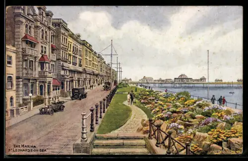 Künstler-AK A. R. Quinton: St. Leonards-on-Sea, The Marina