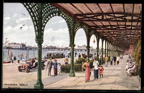 Künstler-AK A. R. Quinton: Brighton, Madeira Walk