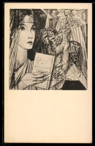 Künstler-AK Jan Toorop: Hymne aan de H. Reinilda