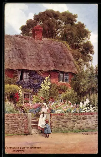 Künstler-AK A. R. Quinton: Clifton Hampden, Cottage