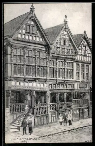 Künstler-AK A. R. Quinton: Chester, Bishop Lloyd`s Palace