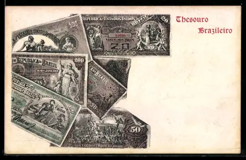 AK Brasilien, Geldscheine, Thesouro Brazileiro
