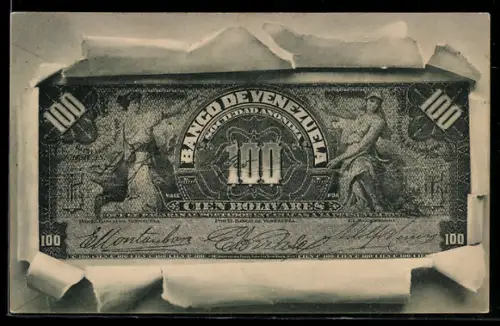 AK Einhundert venezolanische Bolivar-Schein