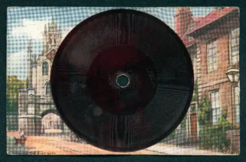 AK Schallplatte von Tuck`s Gramophone Record No.14, The Old Folks at Home