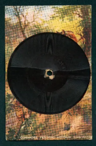 AK Schallplatte von Tuck`s Gramophone Record No. 35, John Brown`s Body