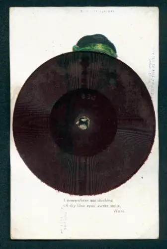 AK Schallplatte von Tuck`s Gramophone Record No. 25, Birthday Greetings