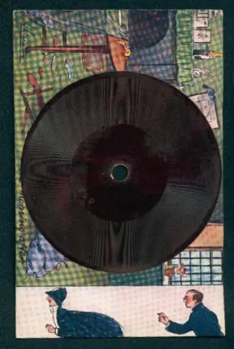 AK Schallplatte von Tuck`s Gramophone Record No. 21, Landlord, Fill the Flowing Bowl