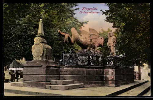 AK Klagenfurt, Der Lindwurmbrunnen