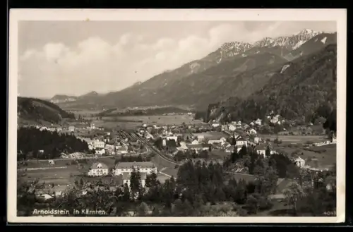 AK Arnoldstein in Kärnten, Panoramaansicht des Ortes