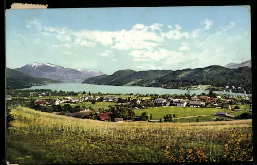 AK Seeboden am Millstättersee, Panorama mit See und Bergen
