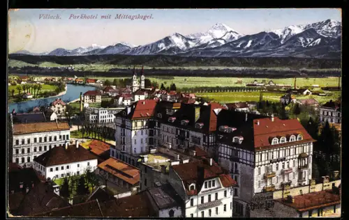 AK Villach, Parkhotel mit Mittagskogel