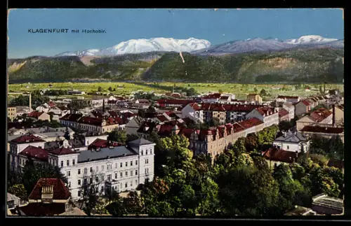 AK Klagenfurt, Panorama mit Hochobir