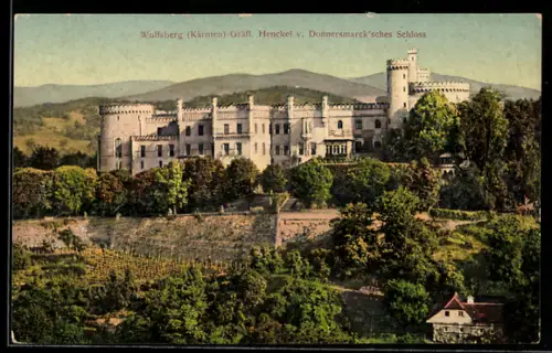 AK Wolfsberg /Kärnten, Gräfl. Henckel v. Donnersmarck`sches Schloss
