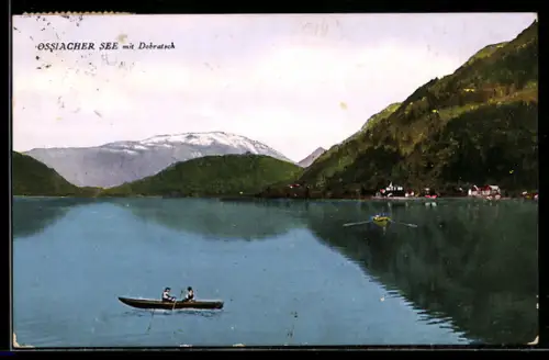 AK Ossiacher See, Seeblick mit Dobratsch