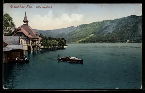 AK Ossiach, Ossiacher See, Villa Seeblick