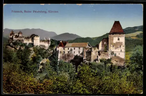 AK Friesach /Kärnten, Ruine Petersberg