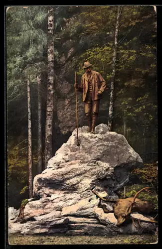 AK Bad Ischl, Kaiser Franz Josef Jagd-Denkmal